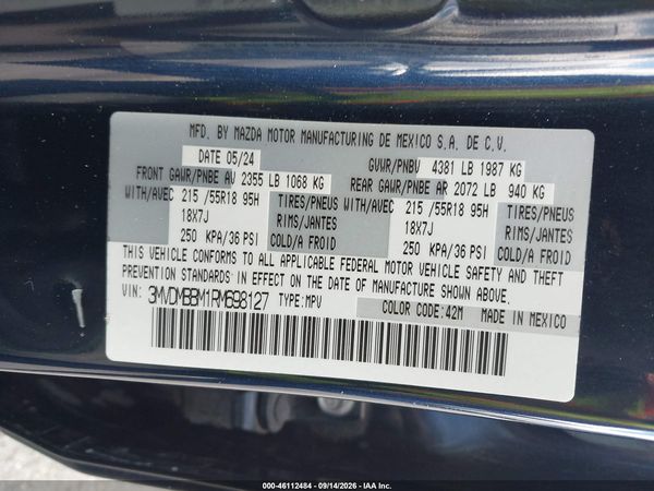 2024 MAZDA CX-30 2.5 S SELECT SPORT — I9