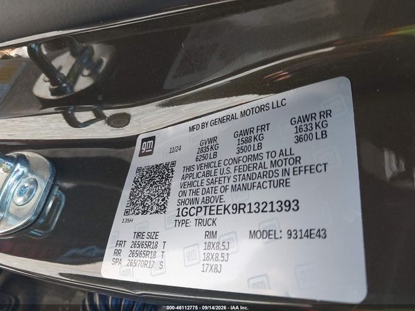 2024 CHEVROLET COLORADO 4WD TRAIL BOSS — I9