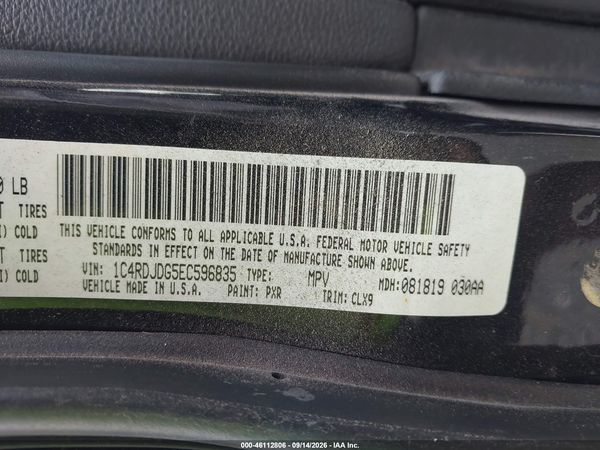 2014 DODGE DURANGO LIMITED — I9
