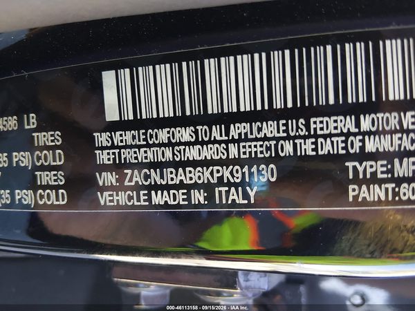 2019 JEEP RENEGADE SPORT 4X4 — I9