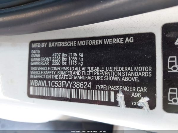 2015 BMW X1 XDRIVE28I — I9