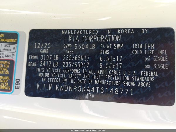 2026 KIA CARNIVAL MPV HYBRID LXS