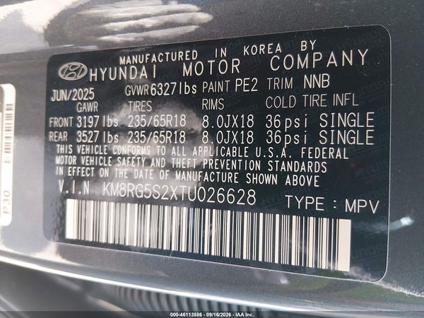2026 HYUNDAI PALISADE SEL — I9