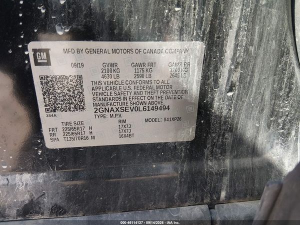 2020 CHEVROLET EQUINOX AWD LS — I9