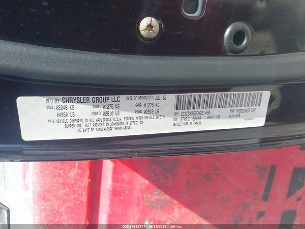 2012 DODGE CHALLENGER SXT — I9