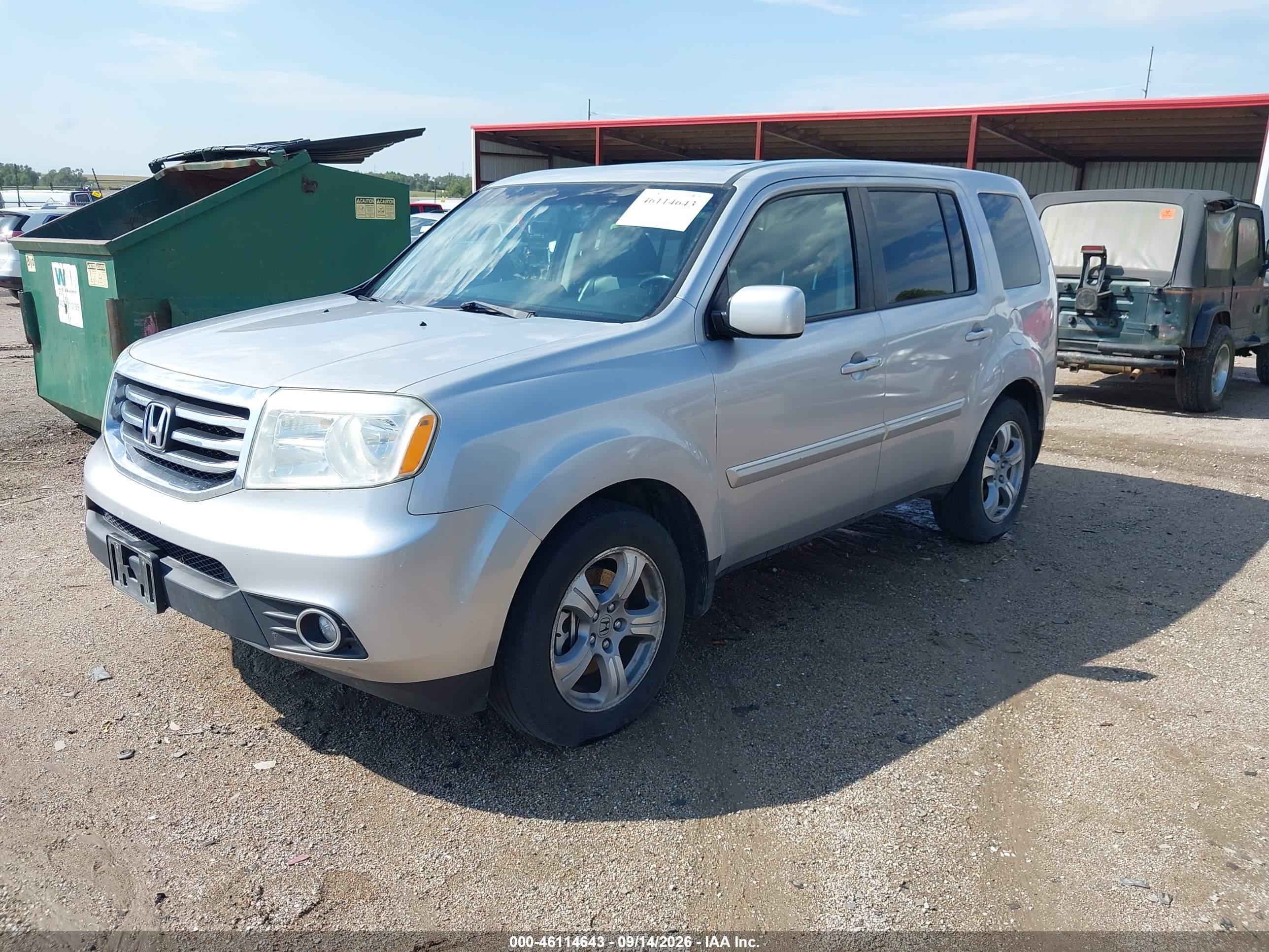 2012 HONDA PILOT EX-L — I2