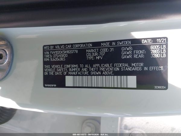 2022 VOLVO XC90 T5 MOMENTUM 7 PASSENGER — I9