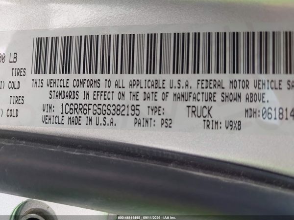 2016 RAM 1500 TRADESMAN — I9