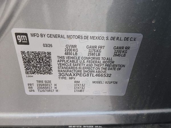 2026 CHEVROLET EQUINOX AWD LT — I9