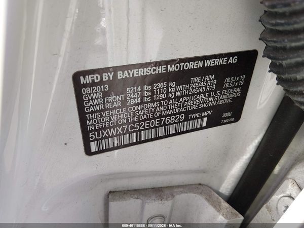2014 BMW X3 XDRIVE35I — I9