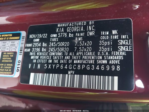 2023 KIA TELLURIDE S — I9