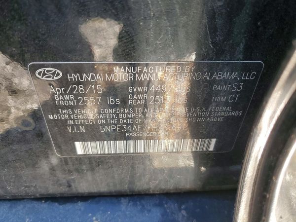 2015 HYUNDAI SONATA