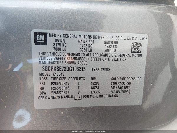 2013 CHEVROLET SILVERADO 1500 LT — I9