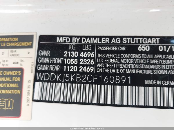 2012 MERCEDES-BENZ E 350 E350 — I9