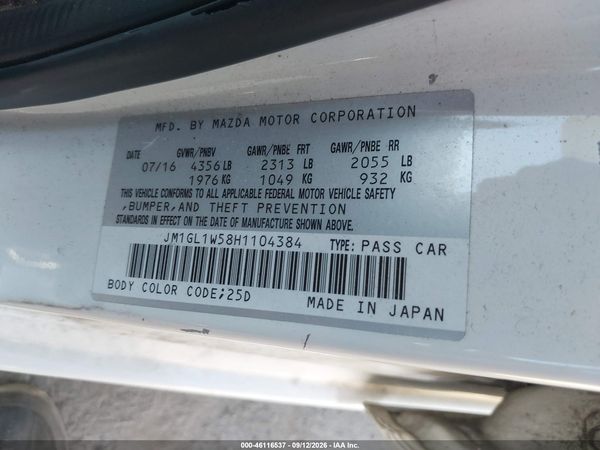 2017 MAZDA MAZDA6 GRAND TOURING