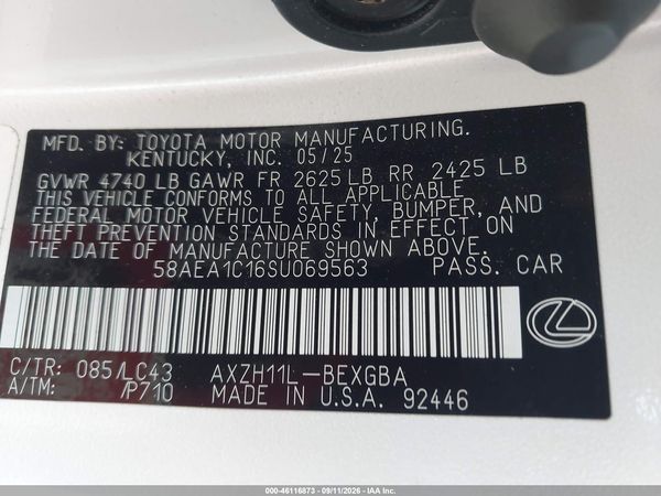 2025 LEXUS ES 300H LUXURY — I9