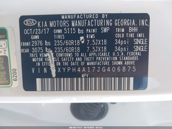 2018 KIA SORENTO 2.0T EX — I9