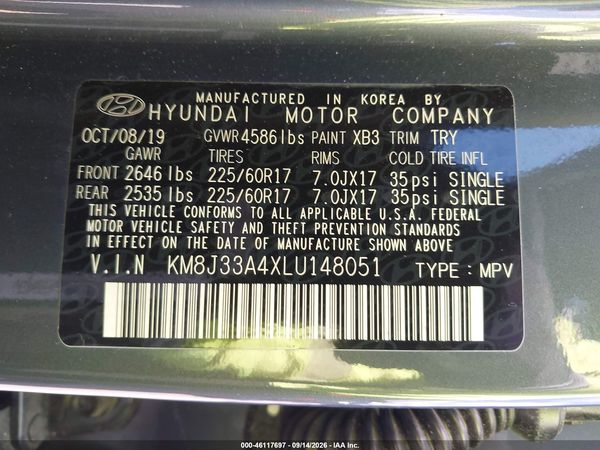 2020 HYUNDAI TUCSON VALUE