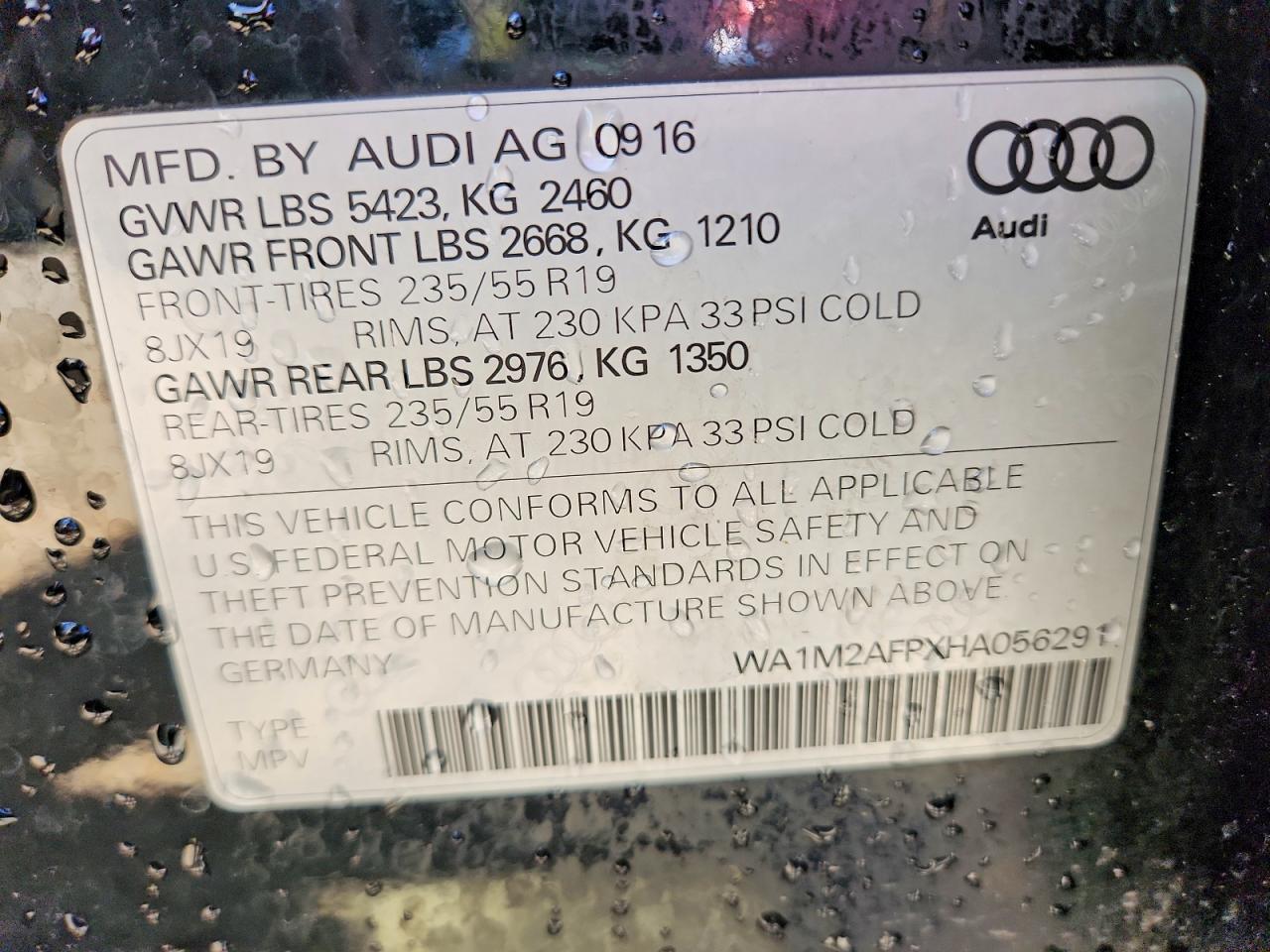 2017 AUDI Q5 quattro Premium Plus