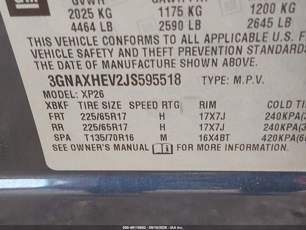 2018 CHEVROLET EQUINOX LS — I9