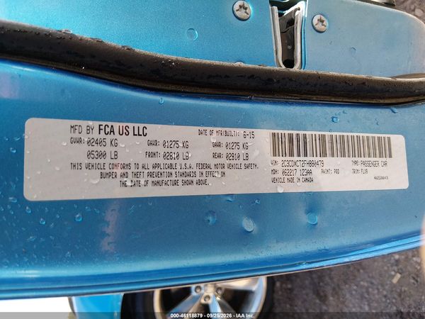 2015 DODGE CHARGER ROAD/TRACK — I9