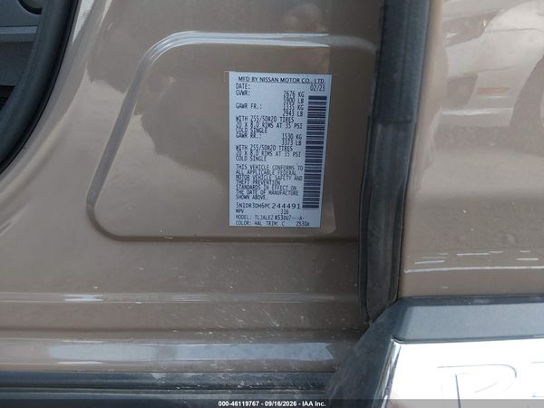 2023 NISSAN PATHFINDER PLATINUM FWD — I9