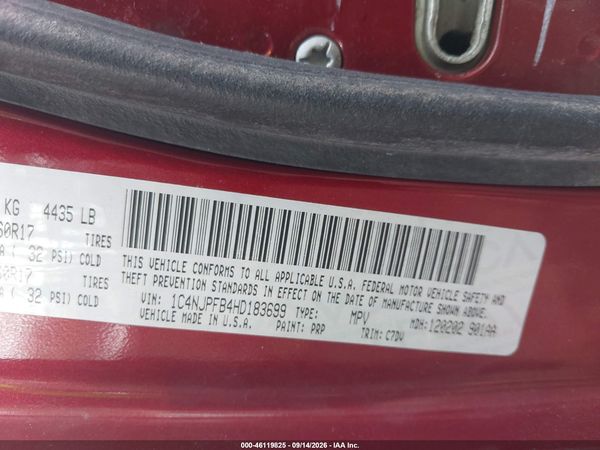 2017 JEEP PATRIOT LATITUDE FWD — I9