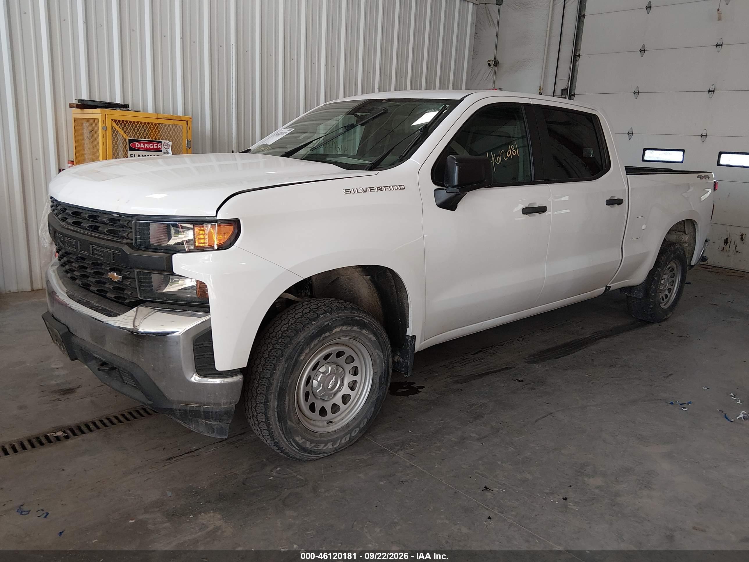 2021 CHEVROLET SILVERADO 1500 4WD  STANDARD BED WT — I2