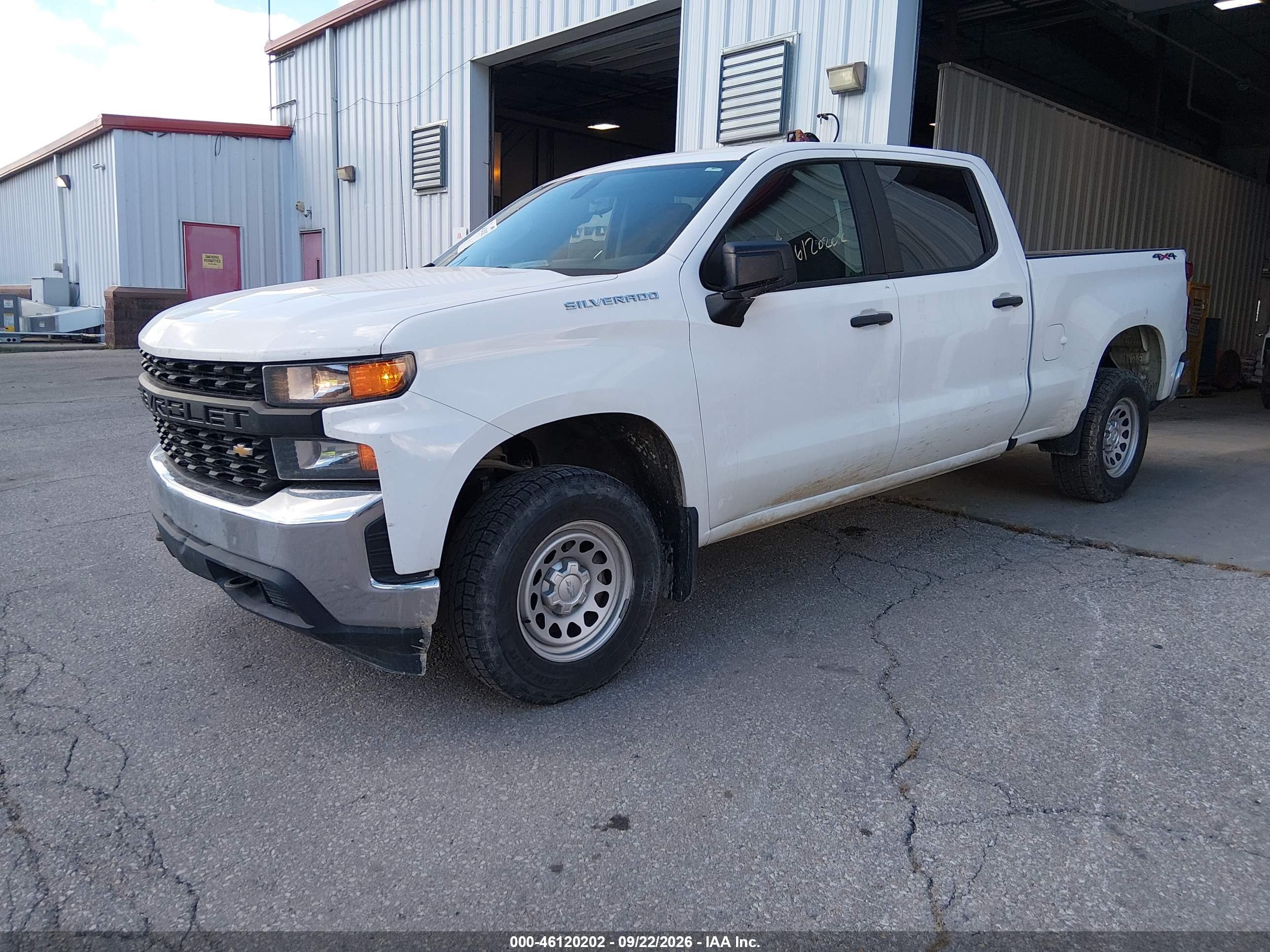 2021 CHEVROLET SILVERADO 1500 4WD  STANDARD BED WT — I2