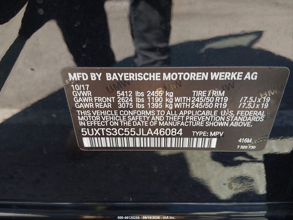 2018 BMW X3 M40I — I9