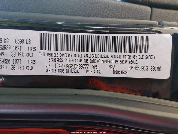 2018 DODGE DURANGO SXT AWD
