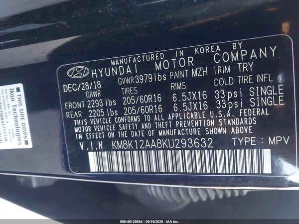 2019 HYUNDAI KONA SE — I9