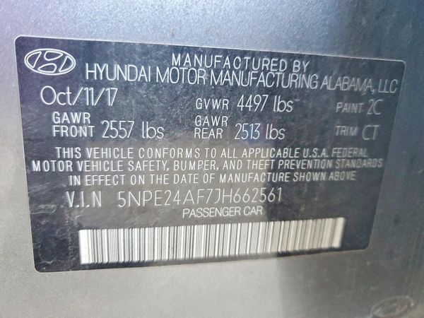 2018 HYUNDAI SONATA