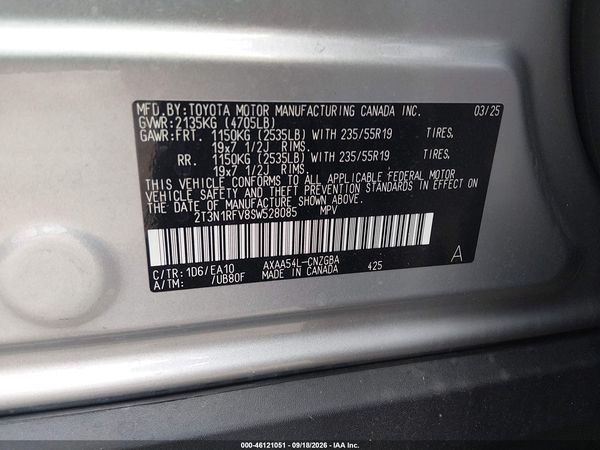 2025 TOYOTA RAV4 LIMITED — I9