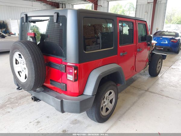 2017 JEEP WRANGLER UNLIMITED SPORT 4X4 — I4