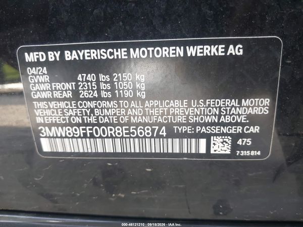 2024 BMW 330I XDRIVE — I9