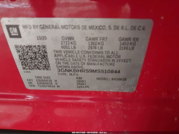 2021 CHEVROLET BLAZER AWD 2LT — I9