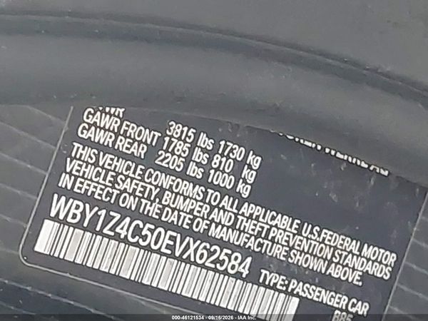 2014 BMW I3 REX — I9