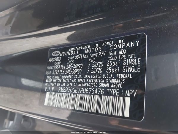 2024 HYUNDAI PALISADE CALLIGRAPHY — I9