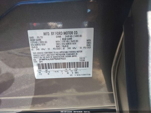 2023 FORD EDGE SEL — I9