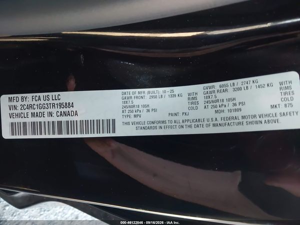 2026 CHRYSLER PACIFICA LIMITED — I9