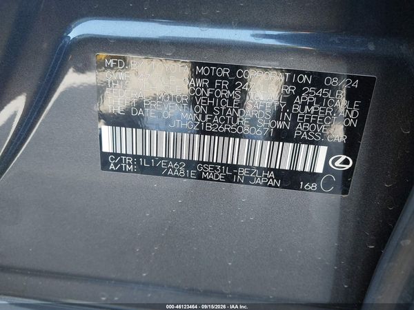 2024 LEXUS IS 350 F SPORT — I9