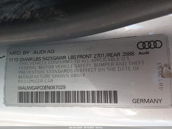 2014 AUDI A7 3.0T PREMIUM PLUS — I9