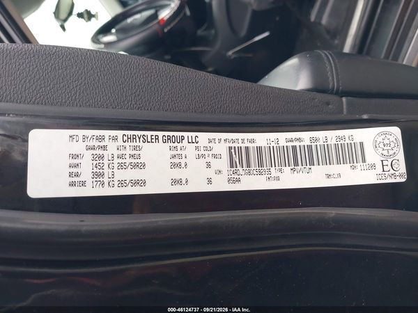 2013 DODGE DURANGO CREW PLUS — I9