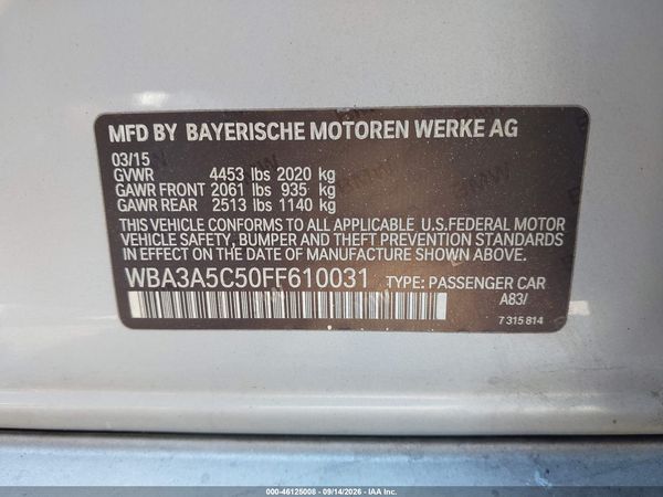 2015 BMW 328I