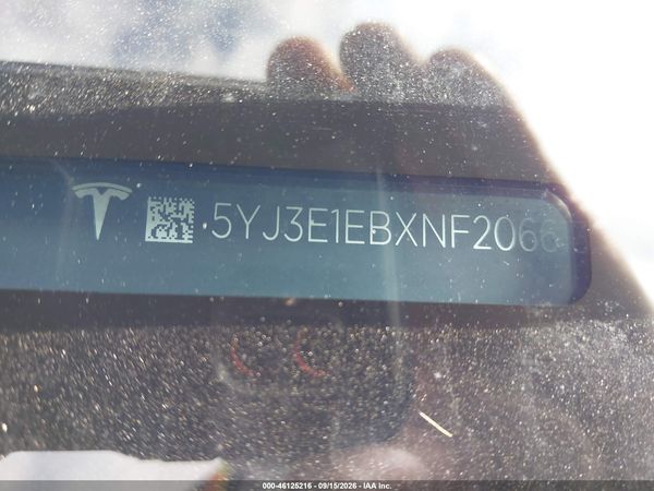 2022 TESLA MODEL 3 — I9
