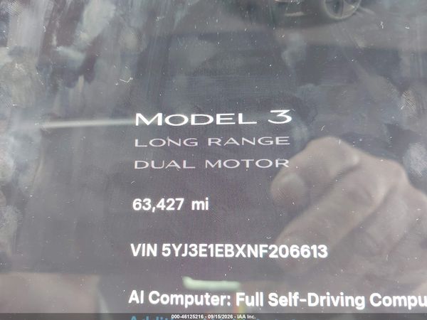 2022 TESLA MODEL 3 — I118