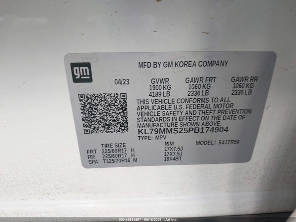 2023 CHEVROLET TRAILBLAZER FWD LS — I9