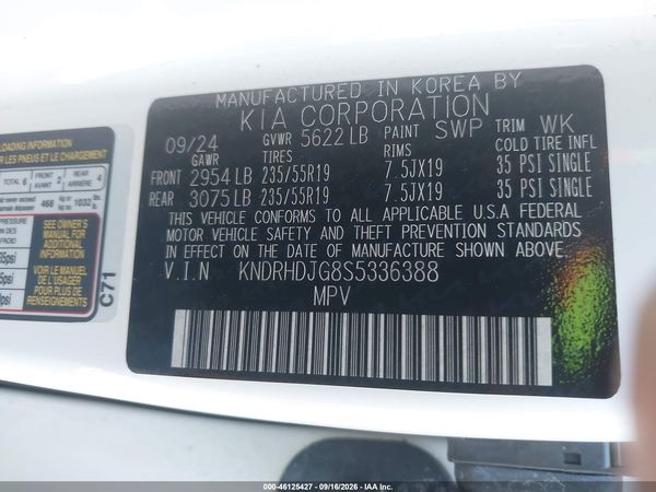 2025 KIA SORENTO HYBRID EX — I9