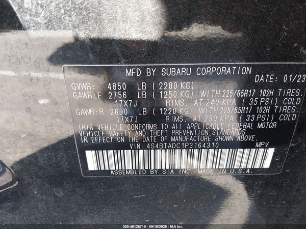2023 SUBARU OUTBACK PREMIUM — I9